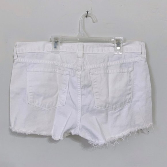 J Brand White Cut Off Denim Eyelet Jean Shorts 30 - Picture 4 of 8